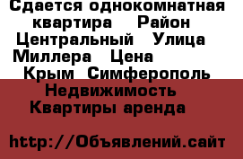 Сдается однокомнатная квартира  › Район ­ Центральный › Улица ­ Миллера › Цена ­ 14 000 - Крым, Симферополь Недвижимость » Квартиры аренда   